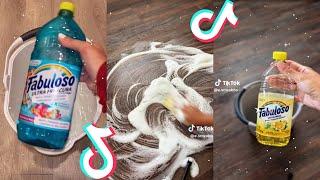 Satisfying Sudsy Floor Scrubbing and Cleaning ASMR TikTok CompilationCleaning TikToks Compilation