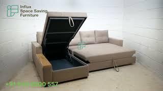 L shape sofa cum bed Bangalore | corner sofa cum bed | sofa cum bed manufacturer