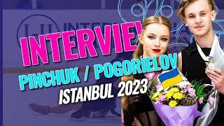 Winner Interview Junior Ice Dance | Pinchuk / Pogorielov | Istanbul 2023 | #JGPFigure