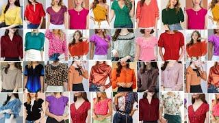 BLUSAS ELEGANTES FINAS Y SOFISTICADAS DE MODA 2023 para LUCIR en FIESTAS y OCACIONES ESPECIALES 2023