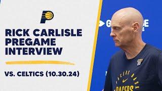 Rick Carlisle Pregame Interview with Jeremiah Johnson | Pacers vs. Celtics (10.30.24)