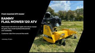 Rammy Flail mower 120 ATV & customer clips.