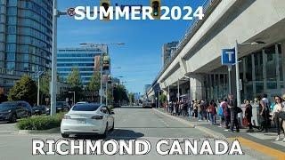 RICHMOND BC CANADA 4K - Summer 2024 City Driving Tour