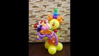 Клоун из воздушных шаров/Clown balloons