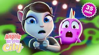 Spooky Halloween Vibes  Talking Angela: In The City Cartoon Compilation