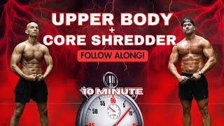 HIIT Upper Body & Core Shredder | Follow-Along Workout