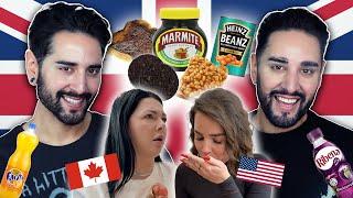 Making an American & Canadian eat British Classics  The Welsh Twins