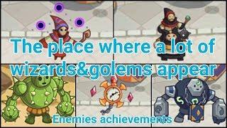 Realm Defense Enemies achievements 【Wizard&Golem】The place where a lot of Wizard&Golem appear