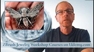 ZBrush For Jewelry Designers; New Courses from Eric Keller available on Udemy