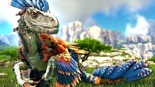 ARK  Survival Evolved Дэйноних против альфа Дракона .