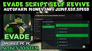 New]Evade Script Pastebin | Self Revive, Infinite Jump, Fullbright, ESP, Autofarm Money (Roblox)