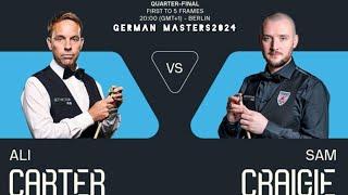 German Masters 2024, Ali Carter - Sam Craigie, quarterfinals, full match