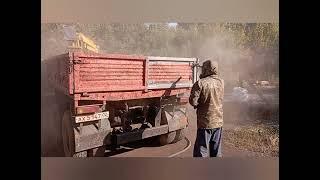 Пескоструйная очистка бортов полуприцепа