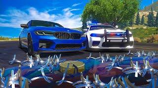 Cops HATED My Spiked Oil Slick Mines in GTA 5 RP