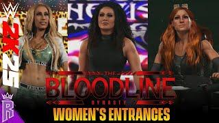 WWE 2K25: Women's Bloodline Dynasty Showcase Entrances #WWE2K25