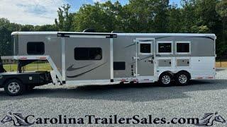 2017 Merhow 3 Horse Trailer Tour | 12' LQ, Slide, Bar,  All Aluminum! 8312 RKS Next Generation