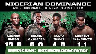 4 DEADLY NIGERIAN MONSTER IN UFC-#Kamaru Usman #Israel Adesanya #Sodiq Yusuff #Kennedy Nzechukwu