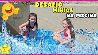 DESAFIO MÍMICA NA PISCINA -  Desafio na #piscina | Malu e Alice