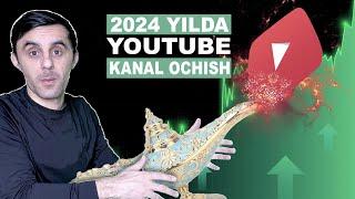  2024 YILDA AMERIKAN YOUTUBE KANAL OCHISH   //  HOLITECH BU JUDA OSON // AMERICAN YOUTUBE 