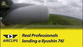 AMAZING Soloviev D-30w Bypass Engine SCREAMING during Ilyushin 76 Landing!!! [AirClips]