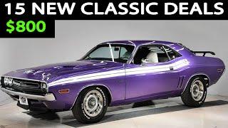 Seller Discount Prices: 15 Classic Cars For Sale Under $10,000