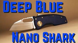 Giving The Demko Knives Nano Shark A CUSTOM Touch!!! #gold #edc #handmade