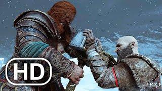 Kratos Vs Thor All Fight Scenes 4K - God Of War Ragnarok