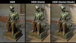 HDRi Maker Blender Addon - Difference Between HDR-Dome-Hooks