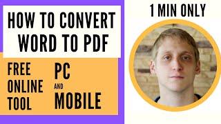 How To Convert Word to PDF - Best Free Online Edit File Converter