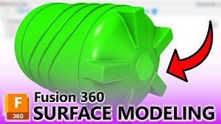 Autodesk Fusion 360 | SURFACE Modeling made EASY (2025)!