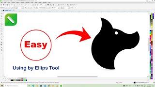 Corel Draw Tutorial - Simple Bull Logo Design ideas in Coreldraw