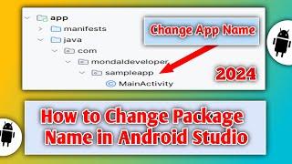 How to Change Package Name in Android Studio 