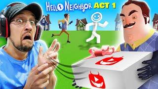 Hello Neighbor Stole my Evil Youtube Gift! (FGTeeV vs 2d Neighbor + Roblox Act 1)