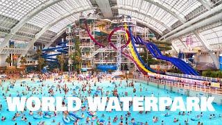 World Waterpark ALL WATERSLIDES POV at West Edmonton Mall, Edmonton Alberta