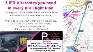 3 IFR Alternates To Include In Every IFR Flight Plan