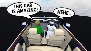 BALDI AND GRANNY DRIVING EXOTIC VEHICLES in HUMAN FALL FLAT