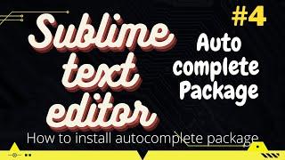 html5 Autocomplete package in Sublime text editor tutorial in hindi...... | GAURI TECHNICAL...