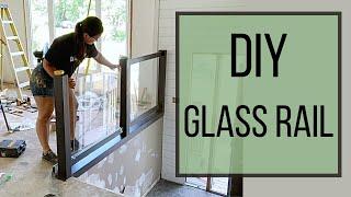 How to Build a Glass Railing - DIY railing