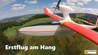 Graupner Amigo II first flights, slope soaring