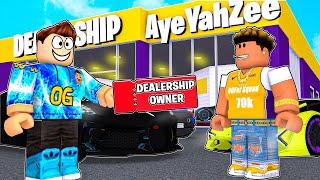 I GAVE AYEYAHZEE A SUPERCAR DEALERSHIP!!! | CAR DEALERSHIP TYCOON