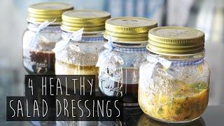 How to | 4 Quick and Healthy Salad Dressing Recipes | Eva Chung