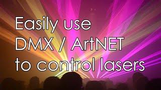 DMX / ArtNET control lasers in a professional way - with ShowNET laser mainboard