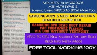 MTK META Utility V93 Free Tool Samsung SPD Dead boot Repair Pac Firmware|Vivo 5G Factory Reset Meta