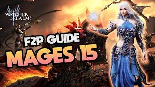 How to Beat Mages Promotion Raid 15 F2P ⁂ EASY BEGINNER GUIDE ⁂ Watcher of Realms