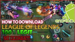 How to download league of legends in andriod/lol apk file no clickbait