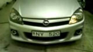 Opel Astra Opc parking light trick