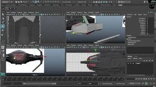 SpaceShip (Maya) 3D Modelling