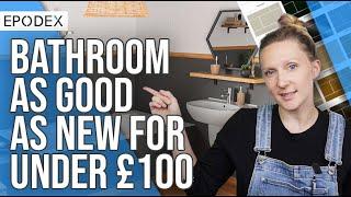 Bathroom as good as new for less than £100 | Forget about laying new tiles with EPODEX's tile paint!