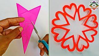 5 Snowflake  ideas for Valentine's day Decoration || Snowflakes Ideas