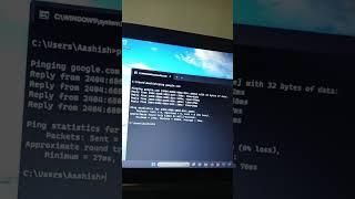 How to see your ip and ping google in windows. #coding #printhelloworld #technology #reactjs #roblox